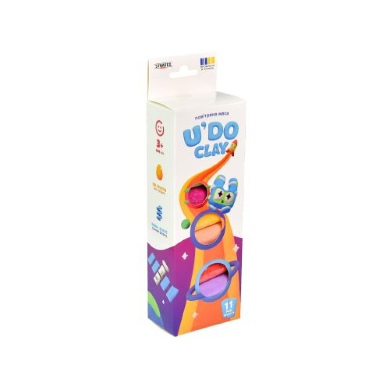 Набір для творчості UDO Clay 11 шт, брикет 10 г (КОСМОС)