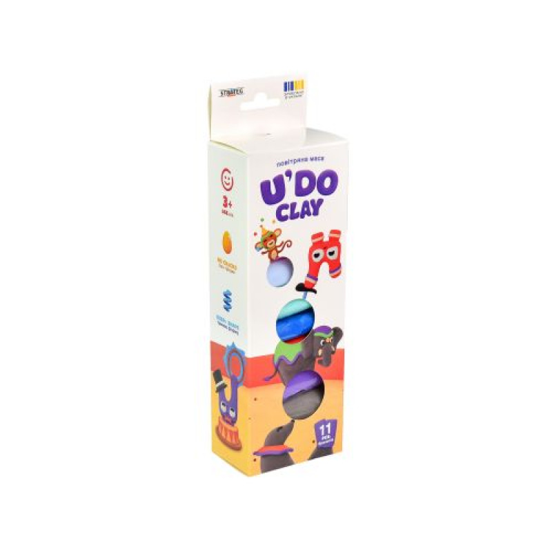 Набір для творчості UDO Clay 11 шт, брикет 10 г (ЦИРК)