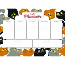 Магнитный планер с алмазной мозаикой - Котики ©art_selena_ua
