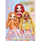 Розмальовка з кольоровим контуром Rainbow High: Bright crystals зі стікерами