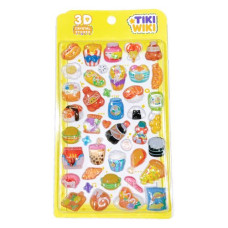 Набір 3D-наліпок Tiki Wiki серії Crystal – Тікі смаколики