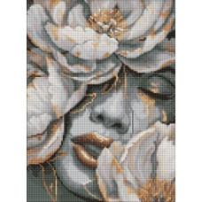 Алмазна мозаїка - Таємниця квіткового погляду ©art_selena_ua