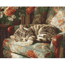 Алмазна мозаїка - Муркотливі сни ©art_selena_ua