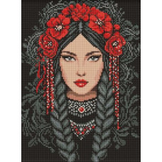 Алмазна мозаїка - Незламна українка ©art_selena_ua