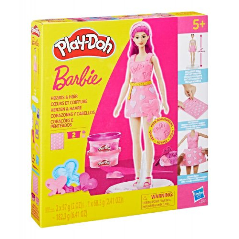 PD Набір для творчості з масою для ліплення Barbie. Серця та волосся