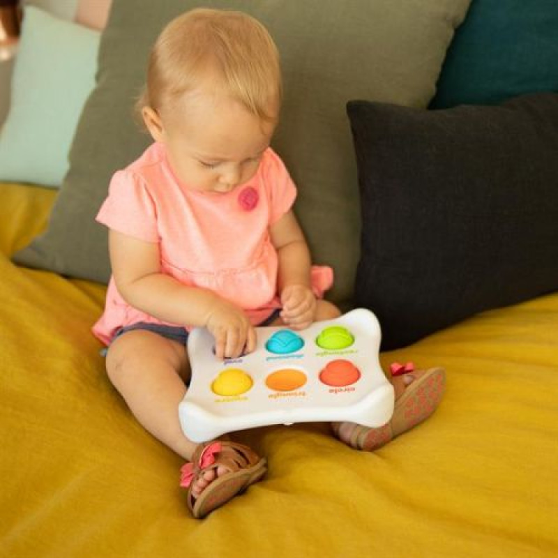 Сенсорна іграшка Fat Brain Toys Dimpl Duo Колір Форма Брайль, симпл димпл / simple dimple