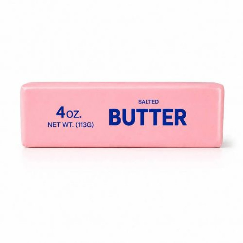 Сквіш-антистрес Масло (butter squishy) рожеве 14 см (мікс кольорів)