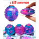 Спіннер-куля антистрес  з LED лампочкою 6см  (ФІОЛЕТОВИЙ)