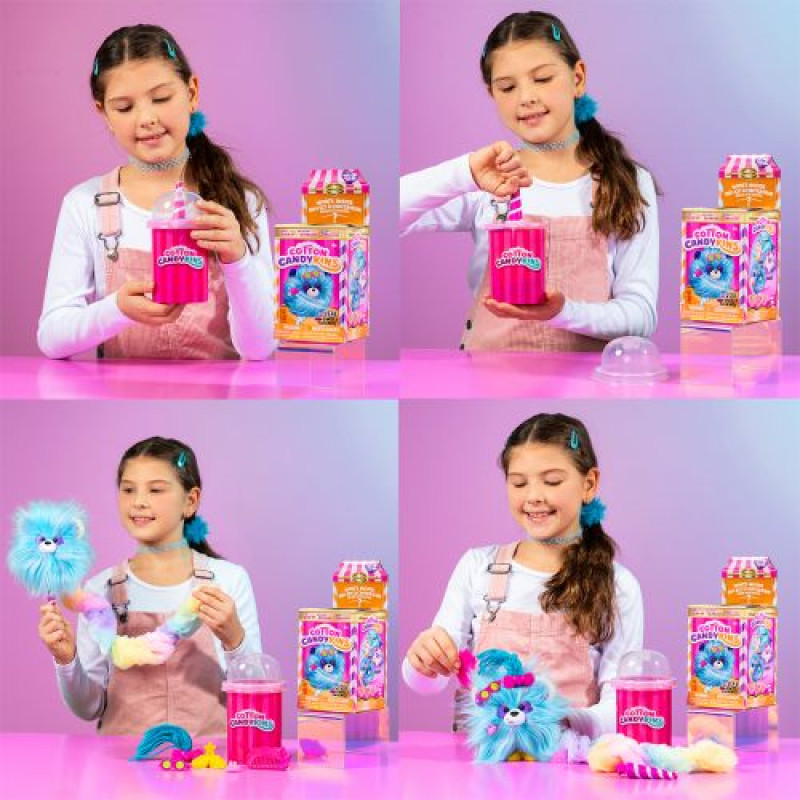 Мʼяка іграшка-сюрприз Cotton Candykins W2 – Пухнастий улюбленець (рожевий)