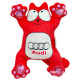 Котик Саймон на присосках 24 см AUDI (ЧЕРВОНИЙ)