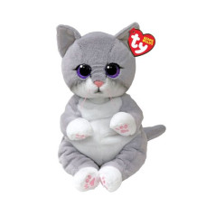 Дитяча іграшка м’яконабивна TY BEANIE BELLIES 25 см 43203 Сіре кошеня MORGAN