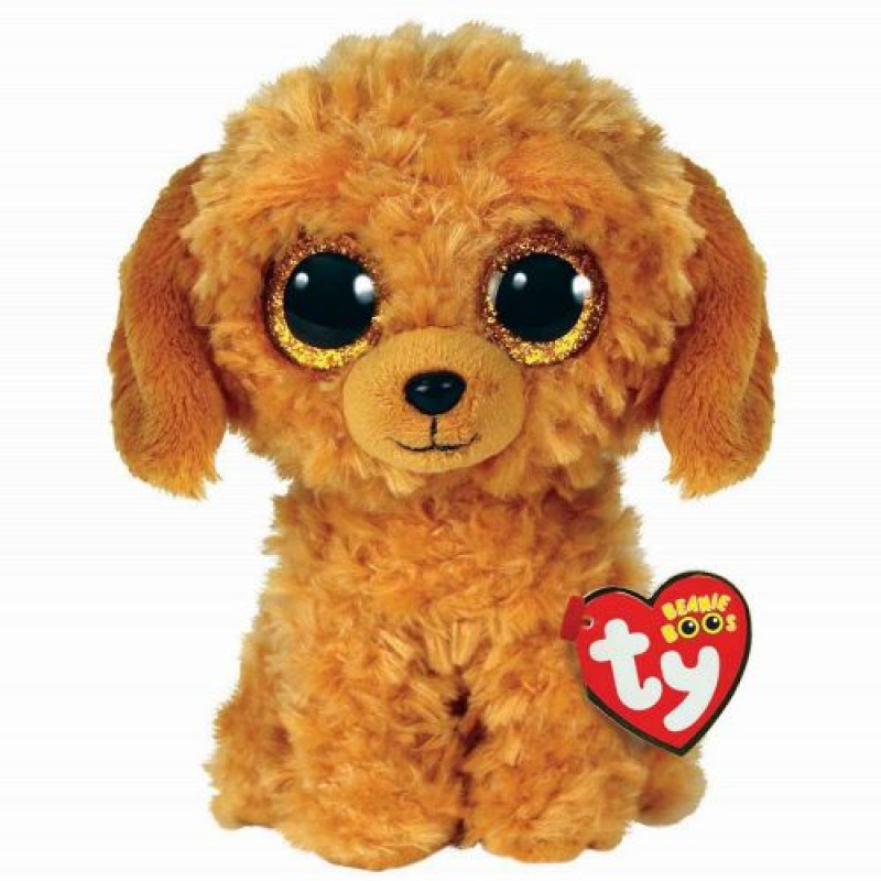 Дитяча іграшка м’яконабивна TY Beanie Boos. Золотий пес NOODLES 15 см