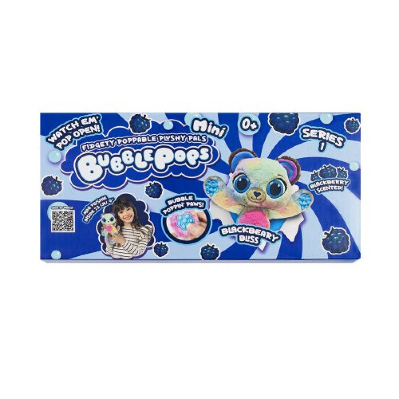 М’яка іграшка міні Bubble Pops “Чорничне медвежа”
