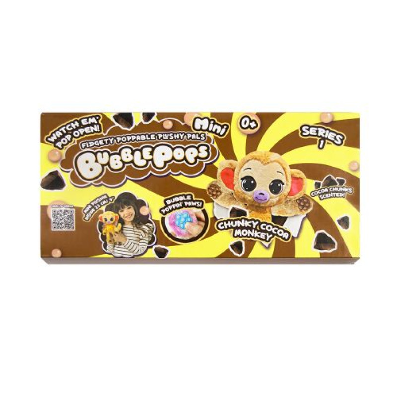 М’яка іграшка міні Bubble Pops “Шоколадна мавпа”