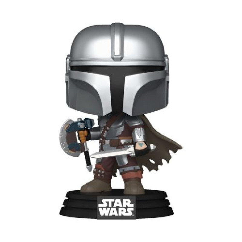 Ігрова фігурка Funko POP! серії Мандалорець і Ґроґу - Мандалорець зі зброєю
