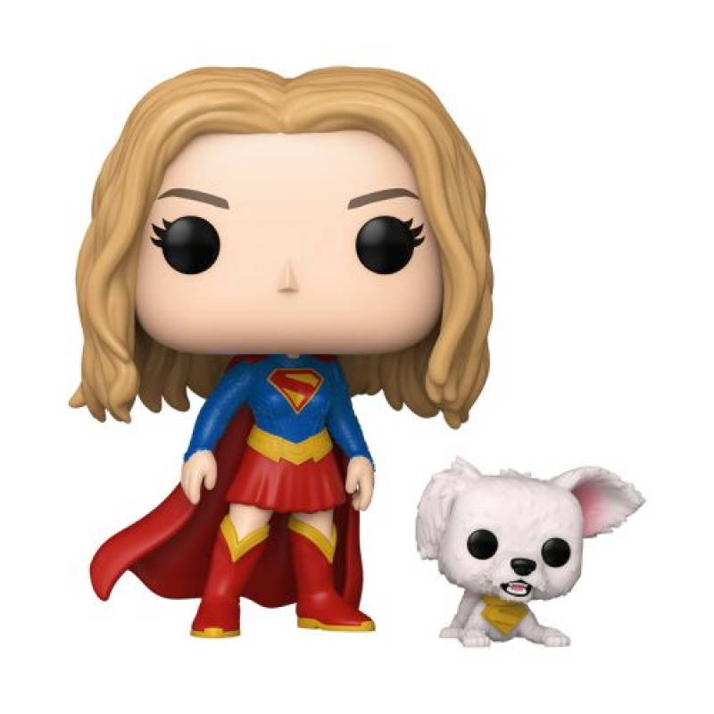 Набір ігрових фігурок Funko POP! серії Суперґьорл - Суперґьорл і Крипто Суперпес