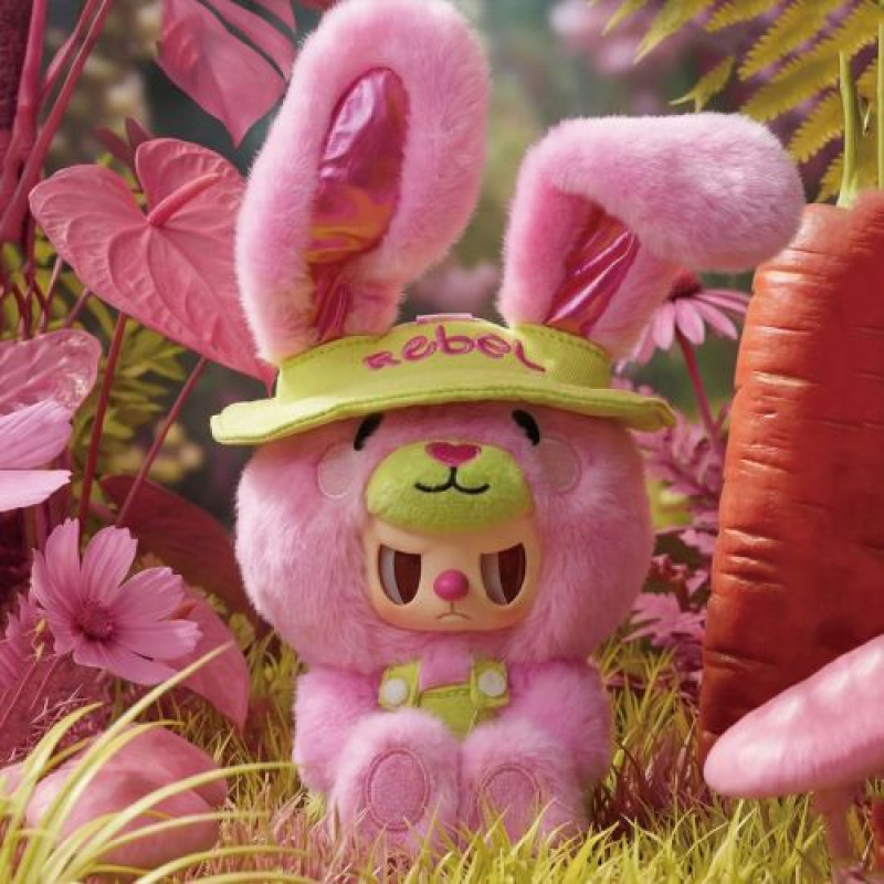 Колекційна м'яка іграшка з кільцем POP TOP Rebel Bear серії Sweet Zoo - Зоомалюки