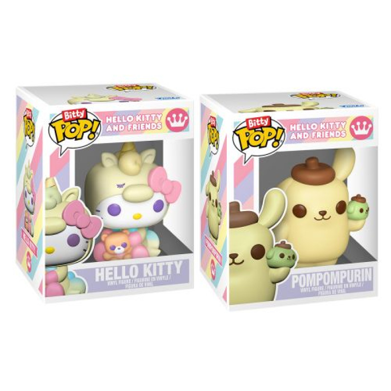 Набір ігрових фігурок Bitty POP! серії Sanrio - Хелоу Кітті та Помпомпурін
