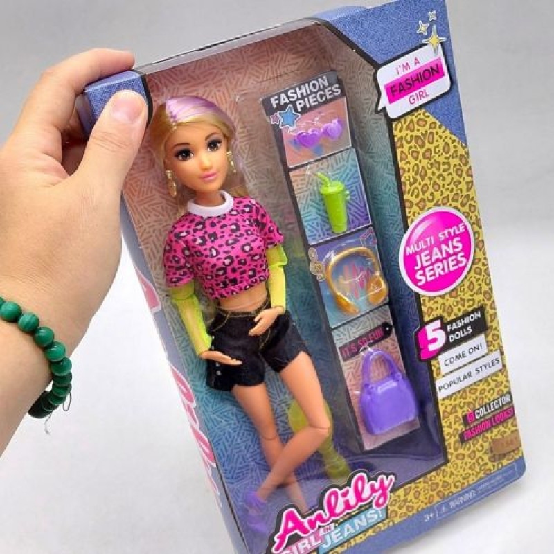 Лялька blond hair, серія jeans (з аксесуарами)