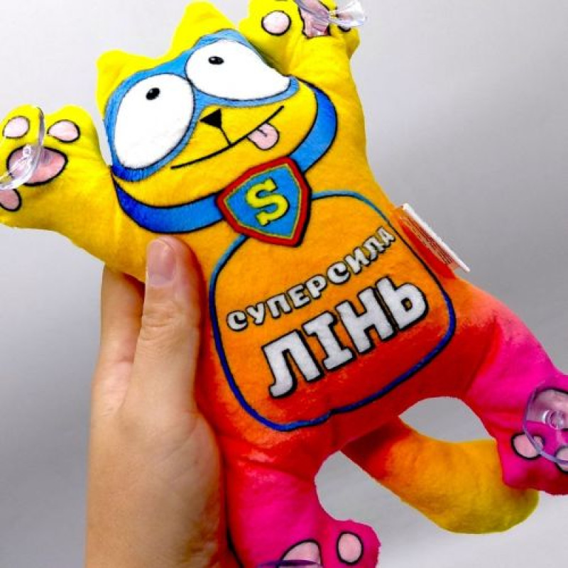 Іграшка м’яконабивна «Кіт Суперкіт на липучках» 21 см