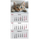 Календар настінний квартальний 2026 р.,3 пр. Cats 1