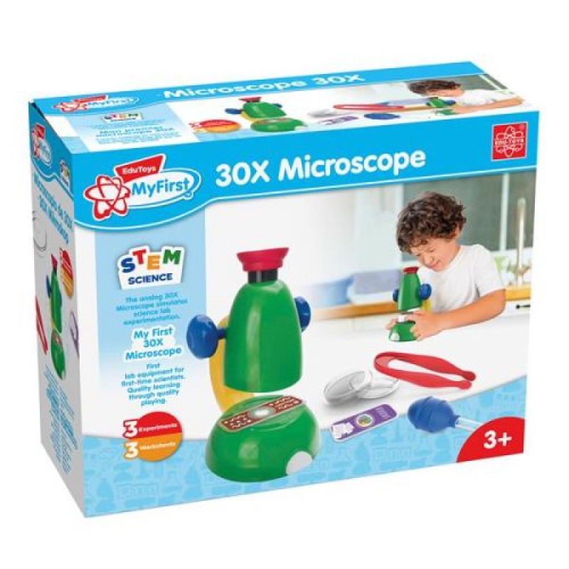 Набір для досліджень Edu-Toys Мій перший мікроскоп із збільшенням у 30 разів