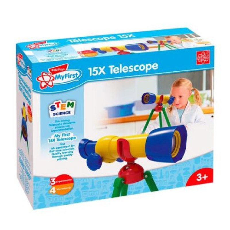 Детский телескоп Edu-Toys с увеличением в 15 раз