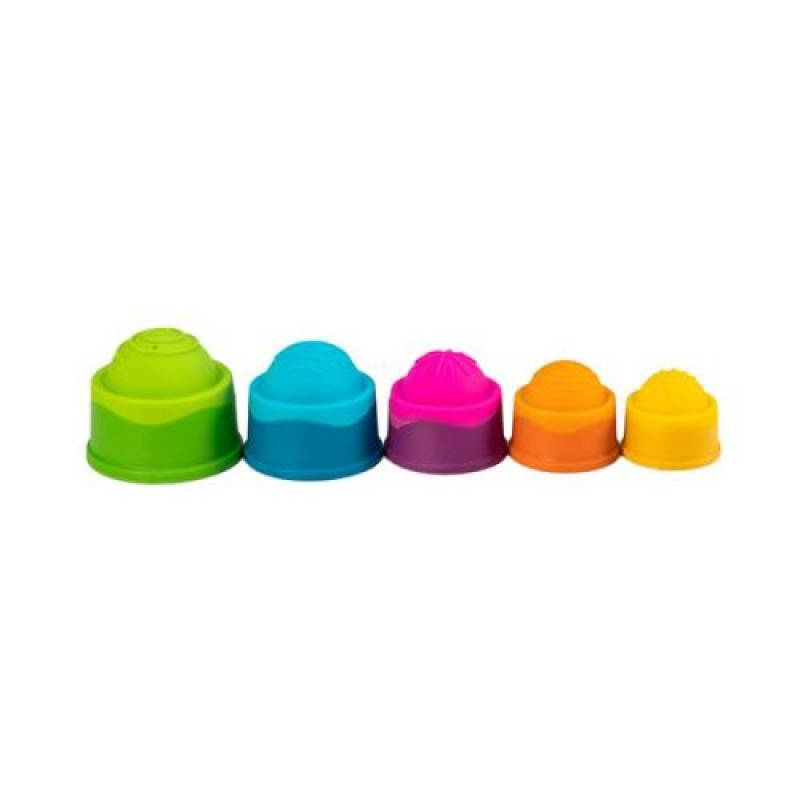 Пірамідка Fat Brain Toys dimpl stack Чашки 5 шт