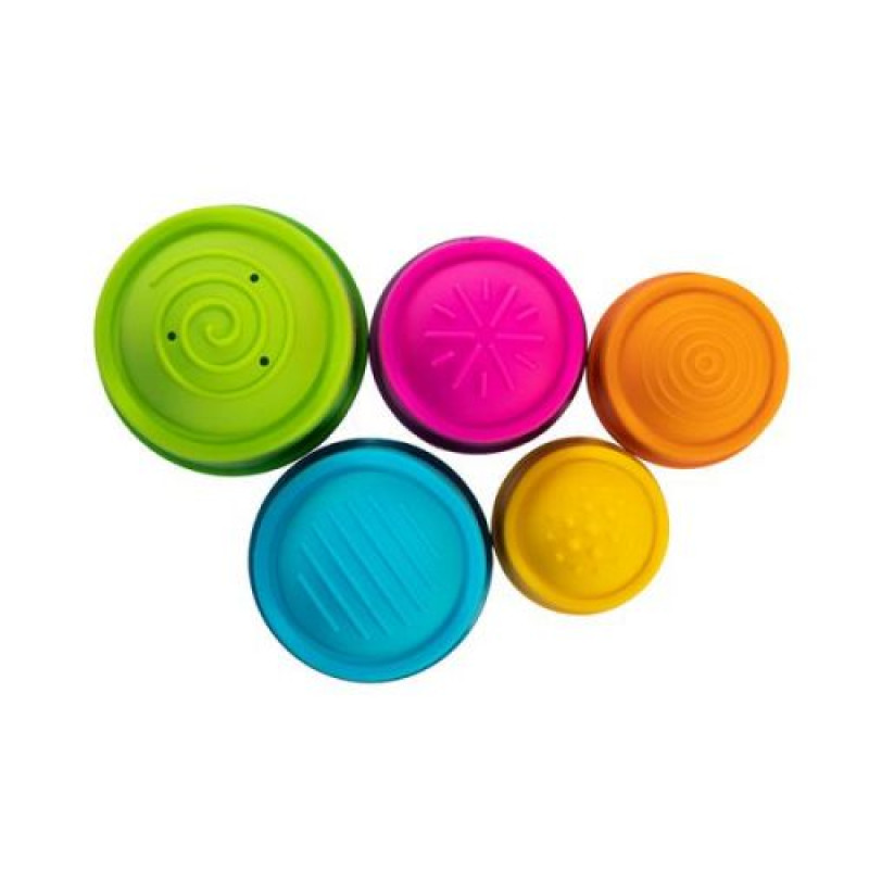 Пірамідка Fat Brain Toys dimpl stack Чашки 5 шт
