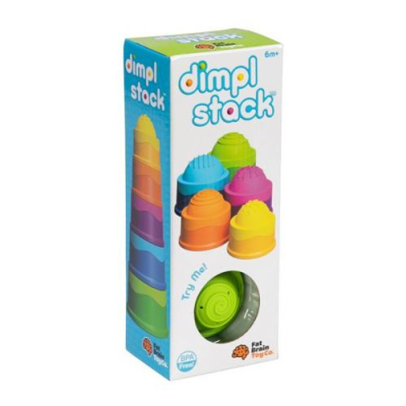 Пірамідка Fat Brain Toys dimpl stack Чашки 5 шт