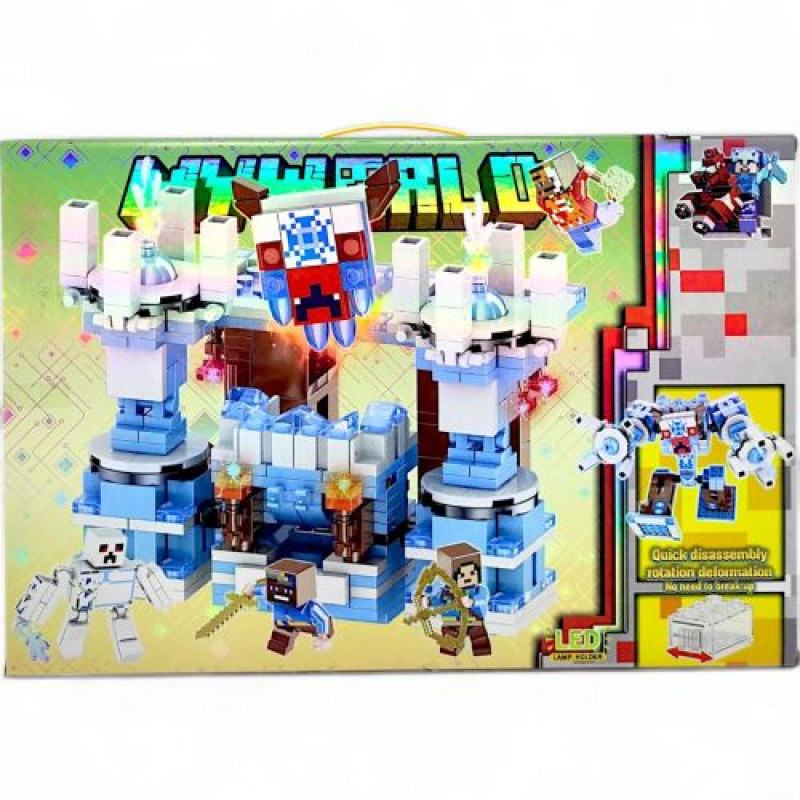 Конструктор Minecrafr (Майнкрафт) 532 дет;  47,5*32*7 см