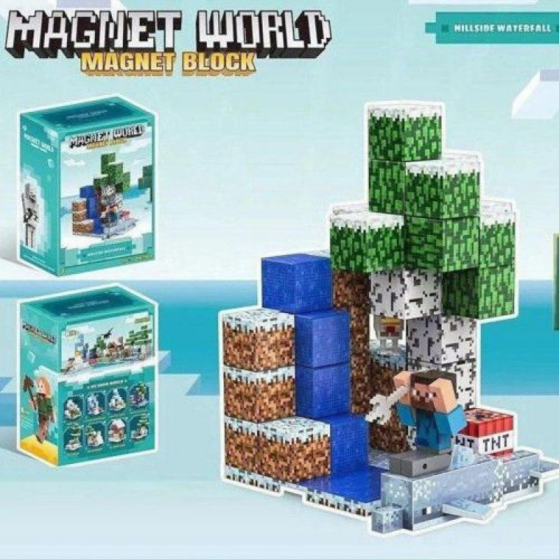 Магнітний конструктор «Блоки Minecraft»