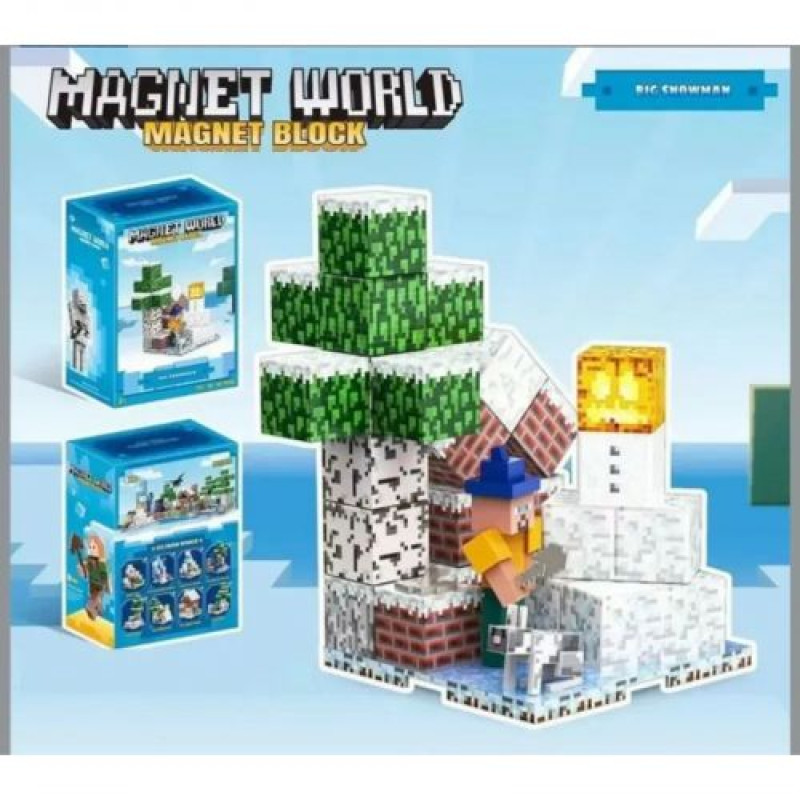 Магнітний конструктор «Блоки Minecraft» (46 елементів)
