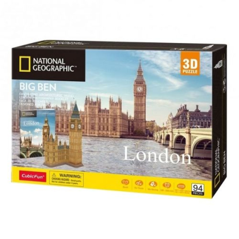 Тривимірна головоломка-конструктор National Geographic Біг Бен
