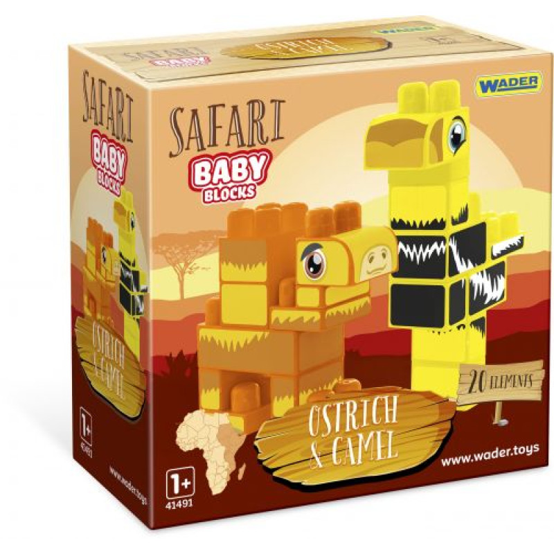 Baby Blocks конструктор Сафарі - страус &верблюд