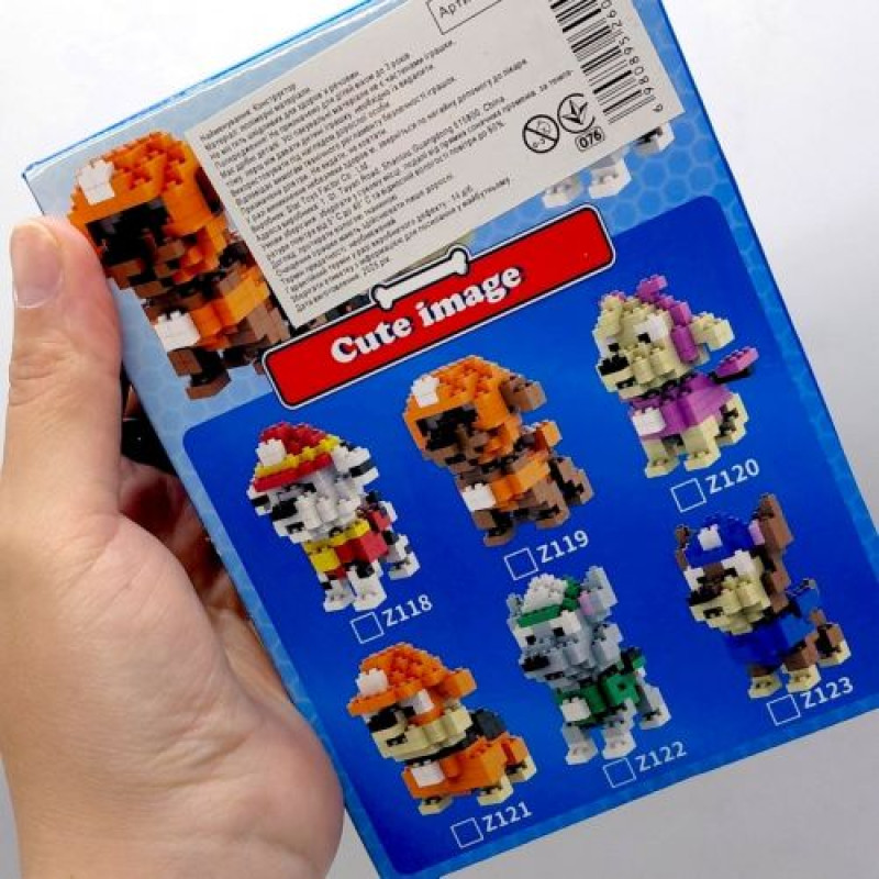 Конструктор на 411 деталей, Щенячий патруль / Paw Patrol, 70х70х88 мм