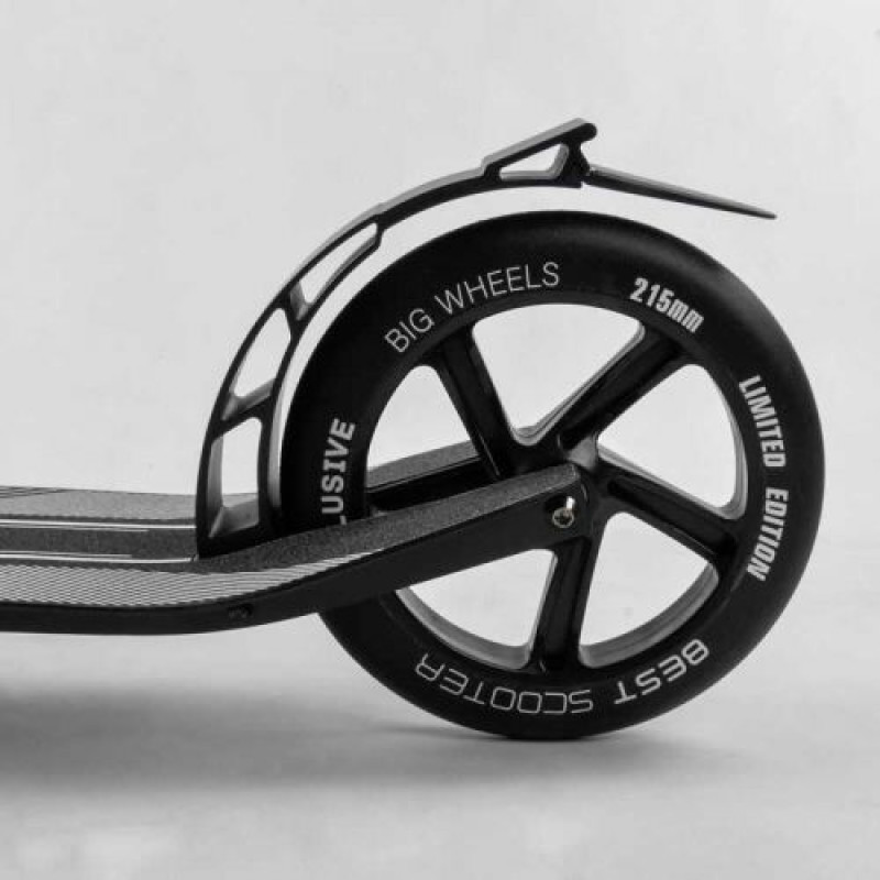 Самокат алюмінієвий Best Scooter (колеса PU, d переднього колеса - 230мм, d заднього колеса - 215 мм, 1 амортизатор передній)