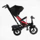 Велосипед-коляска Best Trike ПОВОРОТНЕ СИДІННЯ, СКЛАДНЕ КЕРМО, ФАРА МУЗИЧНА З USB,Bluetooth НАДУВНІ КОЛЕСА, ПУЛЬТ ВКЛЮЧЕННЯ СВІТЛА І ЗВУКУ
