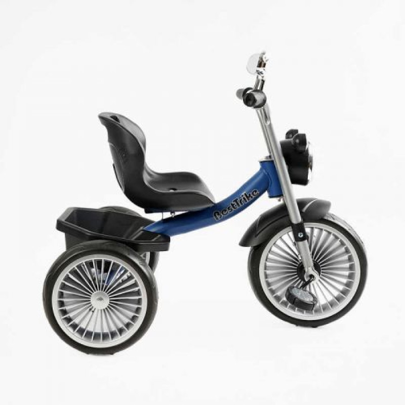 Велосипед 3-х колісний BS-68096 Best Trike колеса EVA переднє 10’’, заднє 8’’, сталева рама, УКР. ОЗВУЧУВАННЯ, кошик, в коробці