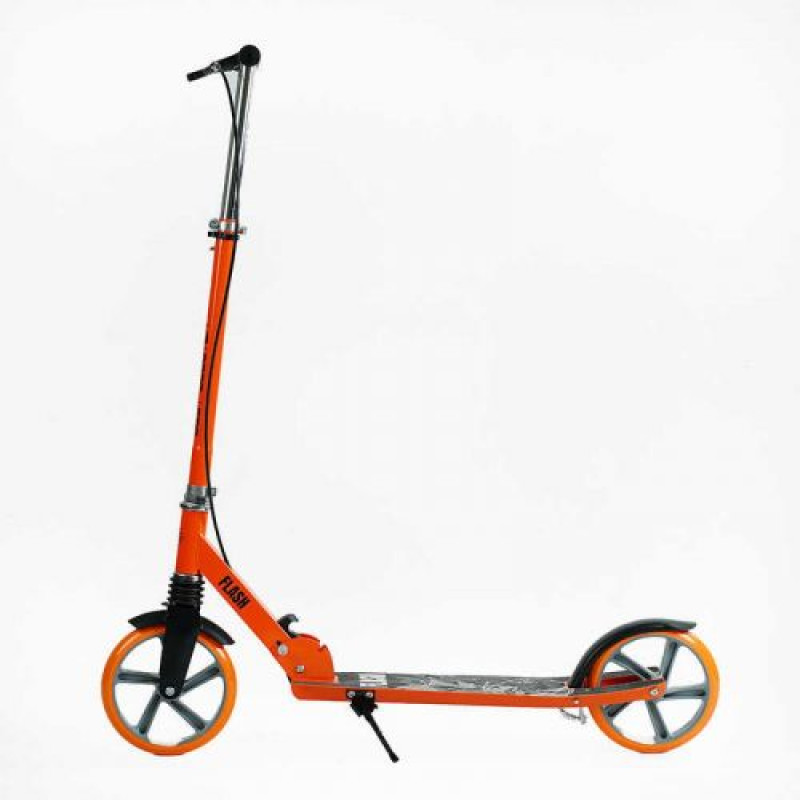 Самокат двоколісний Best Scooter FL-80811 (4) сталева рама, ручне гальмо, колеса PU 200мм, 1 амортизатор передній, в коробці