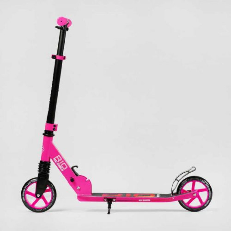 Самокат двоколісний Best Scooter R - 21071 (4) колеса PU 145мм, передній амортизатор, алюмінієве гальмо, в коробці