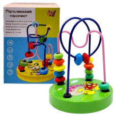 Пальчиковий лабіринт WToys, деревʼяний, в коробці (ЗЕЛЕНИЙ)