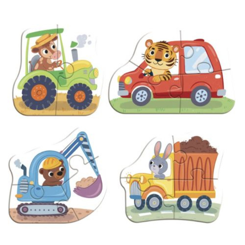 Пазл 4 в 1 «Baby puzzle. Транспорт»