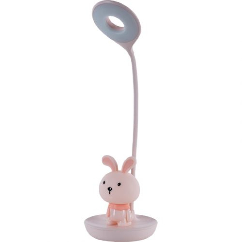 Настольная лампа LED с аккумулятором Bunny, розовый