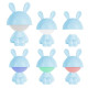 Світильник-нічник LED з акумулятором Cute Bunny, блакитний