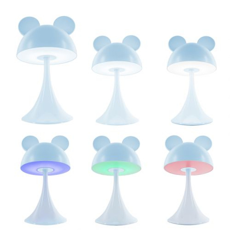 Светильник-ночник LED с аккумулятором Simple Mouse, голубой