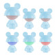 Світильник-нічник LED з акумулятором Cute Mouse, блакитний