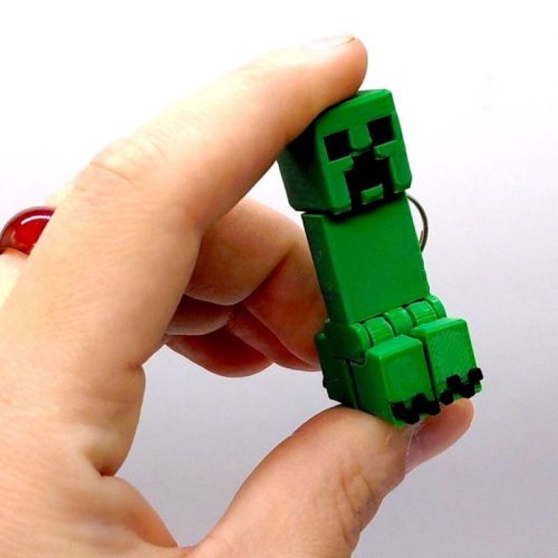 3D Брелоки MINECRAFT / МАЙНКРАФТ CREEPER / КРІПЕР KEYCHAIN, 3D друк
