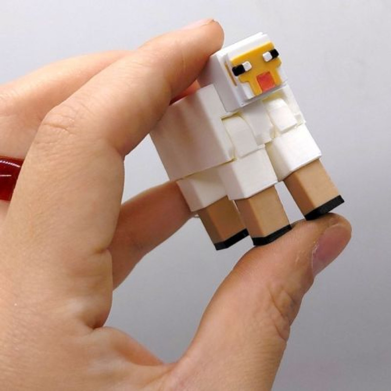 3D Брелоки MINECRAFT / МАЙНКРАФТ SHEEP / ВІВЦЯ, 3D друк