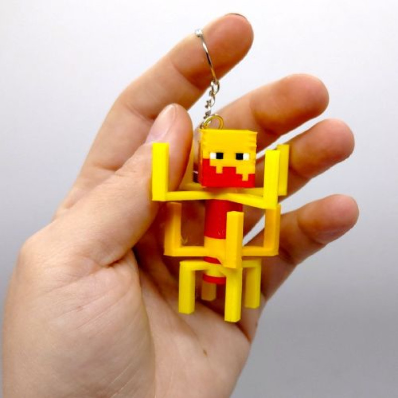 3D Брелоки MINECRAFT / МАЙНКРАФТ BLAZE / ІФРИТ БЛЕЙЗ KEYCHAIN, 3D друк